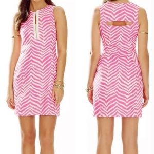 Lilly Pulitzer Penelope Print Barbie Pink Shift Dress - Size 0
